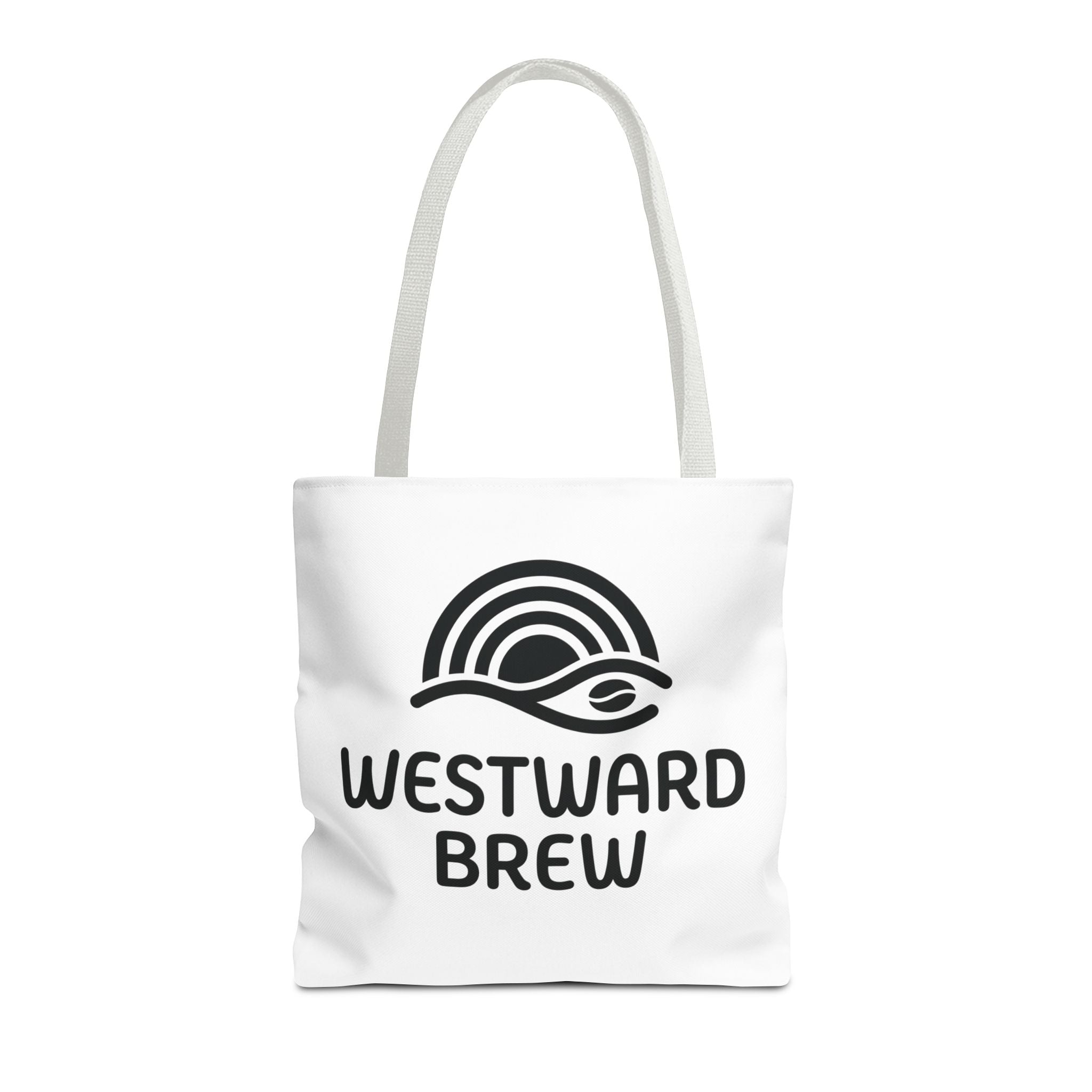 Westward Brew Logo Tote Bag – Coastal Coffee Canvas Tote