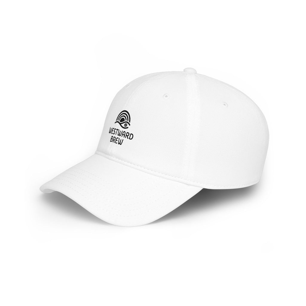 Westward Brew Embroidered Baseball Cap — Minimal Coffee Logo Hat