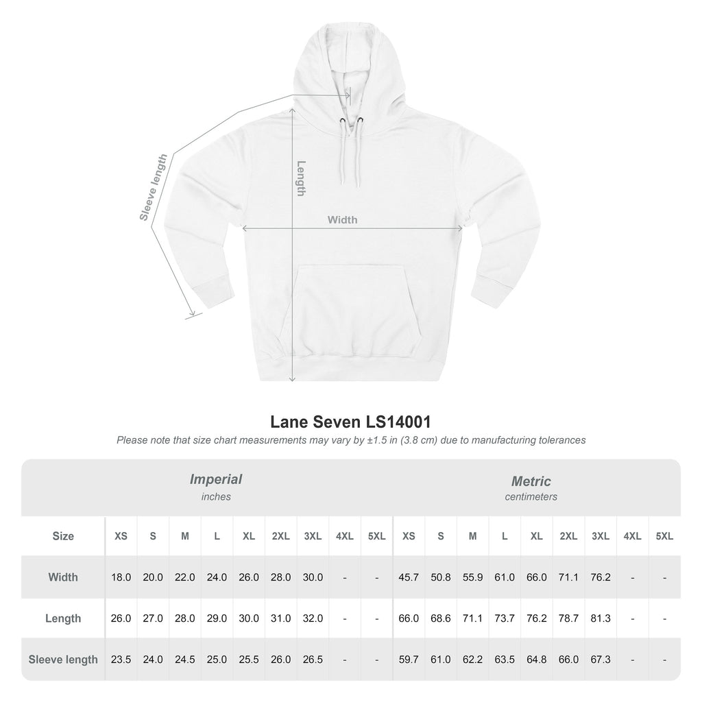 Three-Panel Fleece Hoodie