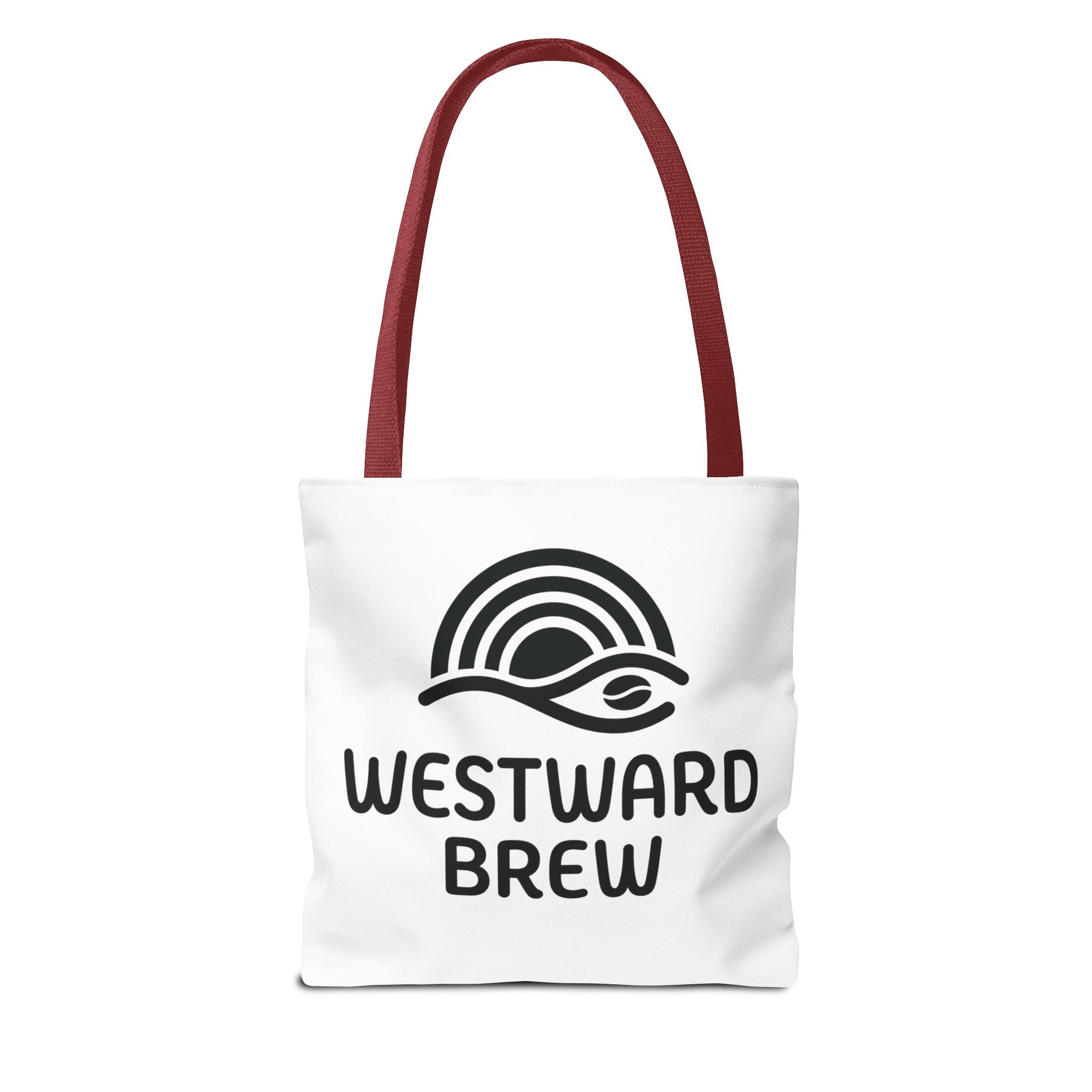 Westward Brew Logo Tote Bag – Coastal Coffee Canvas Tote