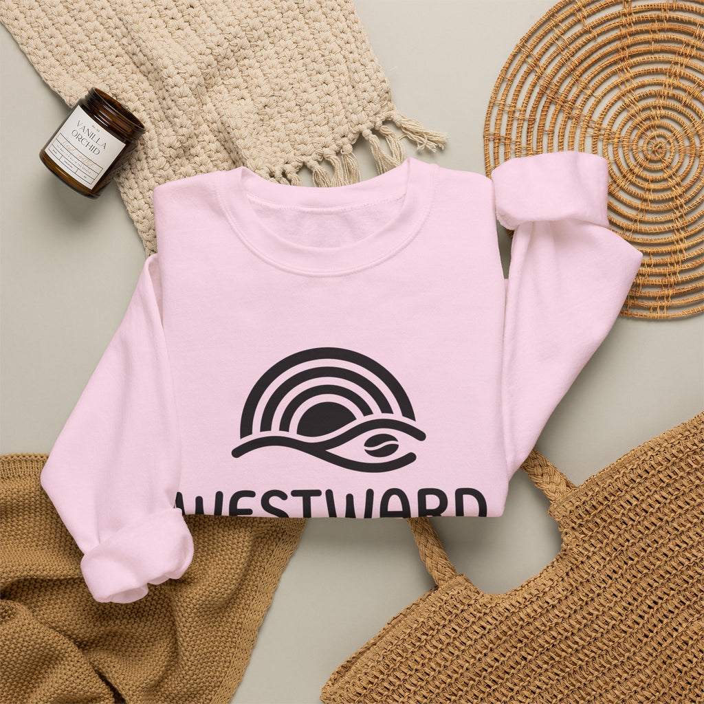 Westward Brew Crewneck Sweatshirt — Coastal Coffee Logo Pullover