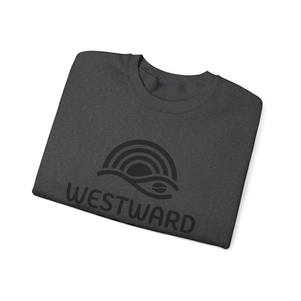 Westward Brew Crewneck Sweatshirt — Coastal Coffee Logo Pullover