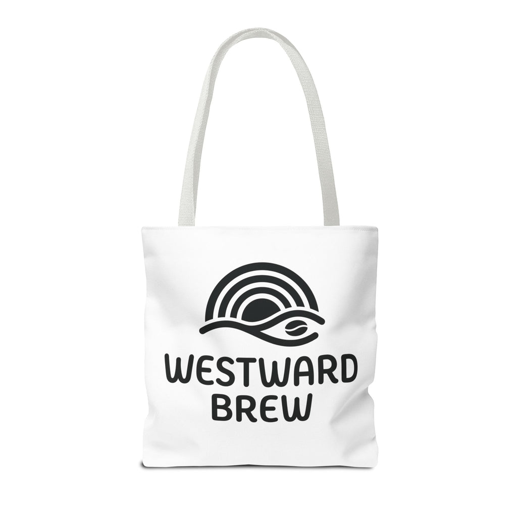 Westward Brew Logo Tote Bag – Coastal Coffee Canvas Tote