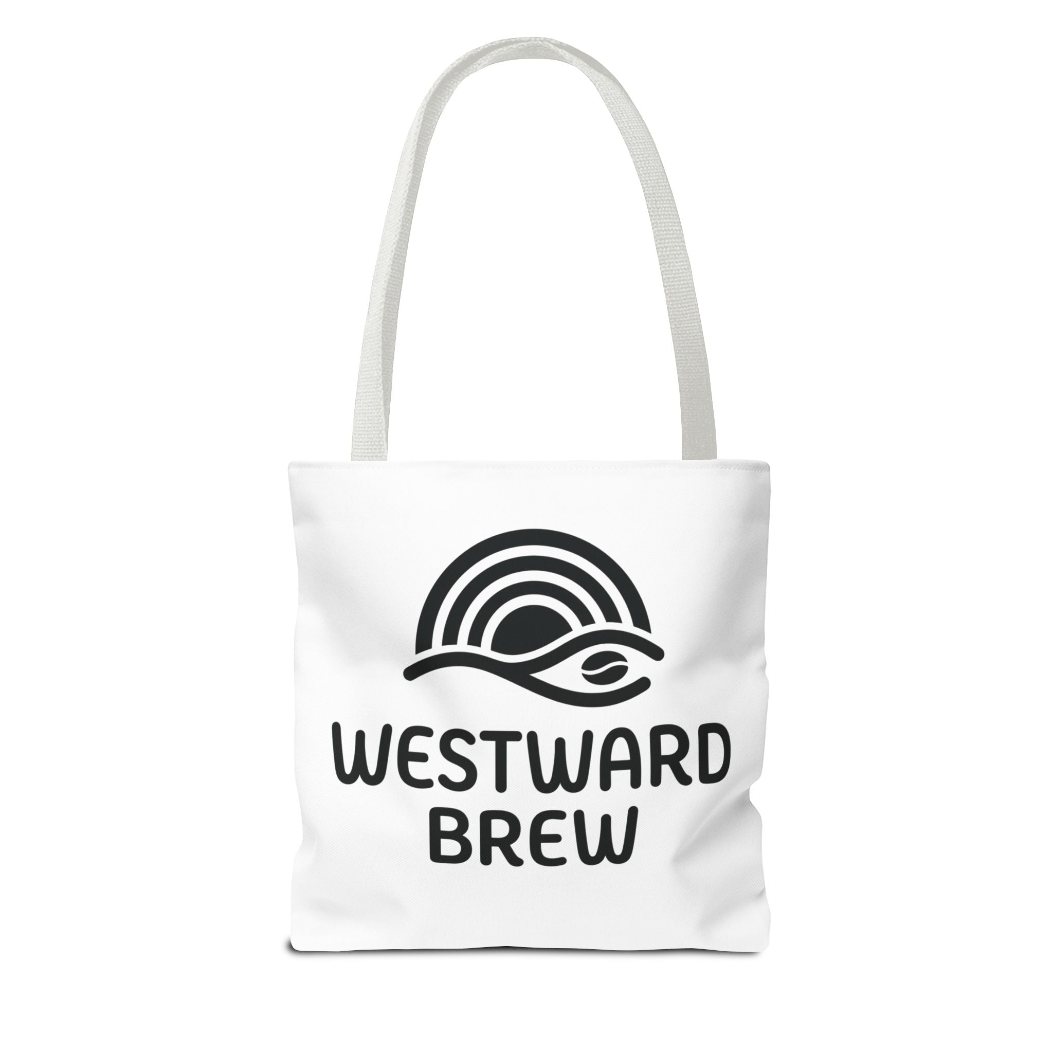 Westward Brew Logo Tote Bag – Coastal Coffee Canvas Tote