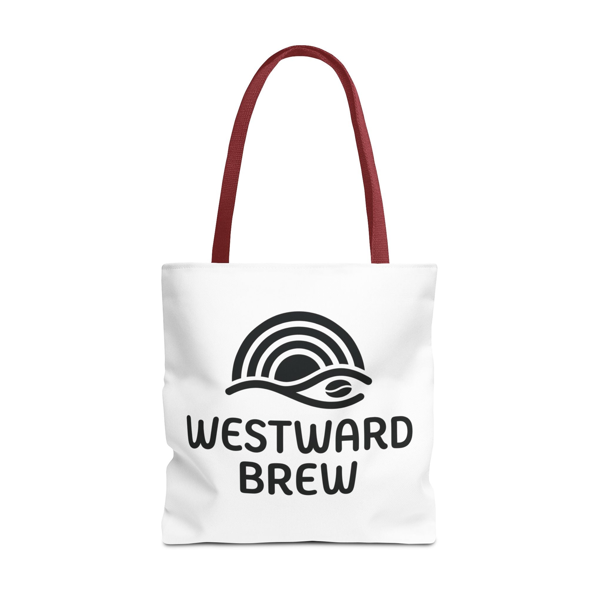 Westward Brew Logo Tote Bag – Coastal Coffee Canvas Tote