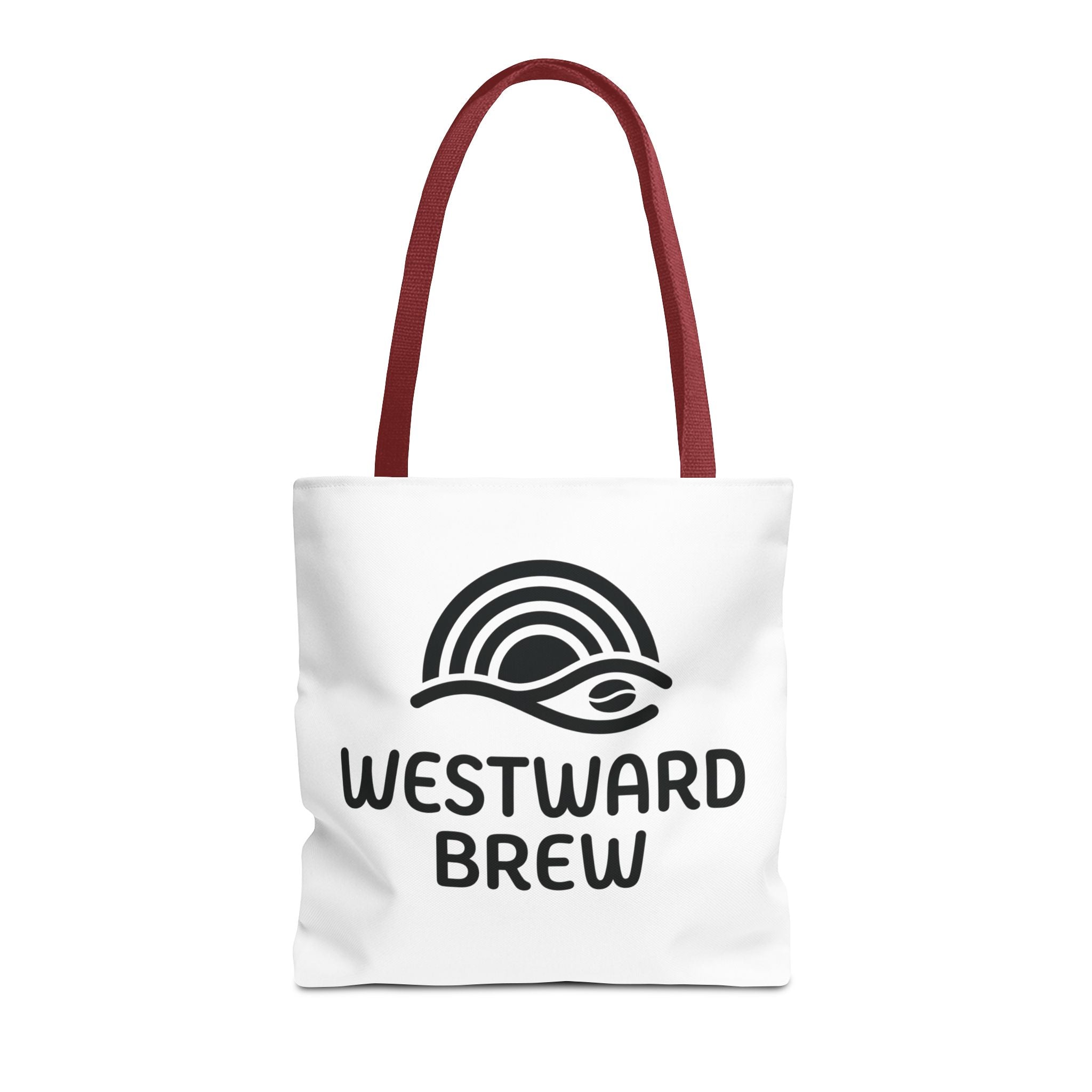Westward Brew Logo Tote Bag – Coastal Coffee Canvas Tote