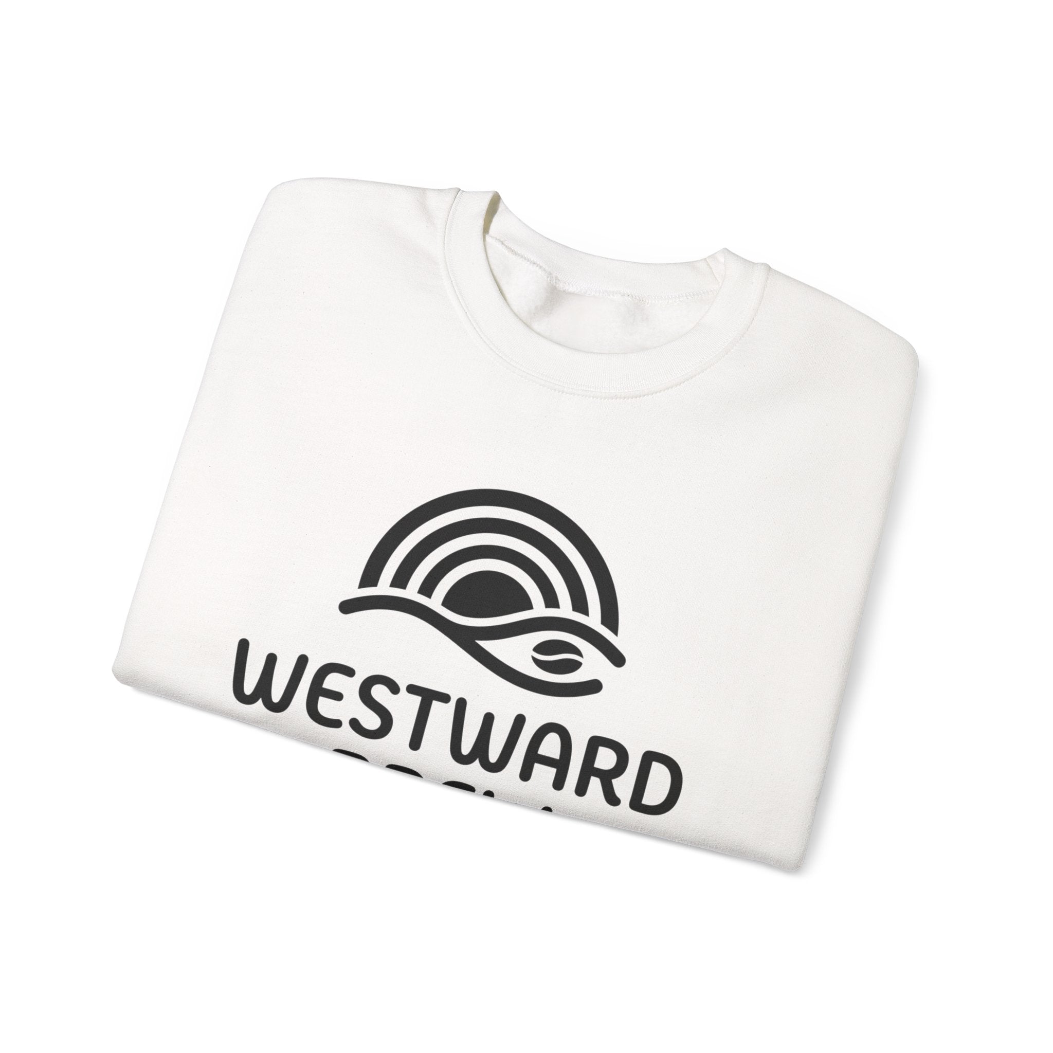 Westward Brew Crewneck Sweatshirt — Coastal Coffee Logo Pullover