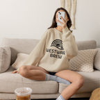 Westward Brew Crewneck Sweatshirt — Coastal Coffee Logo Pullover