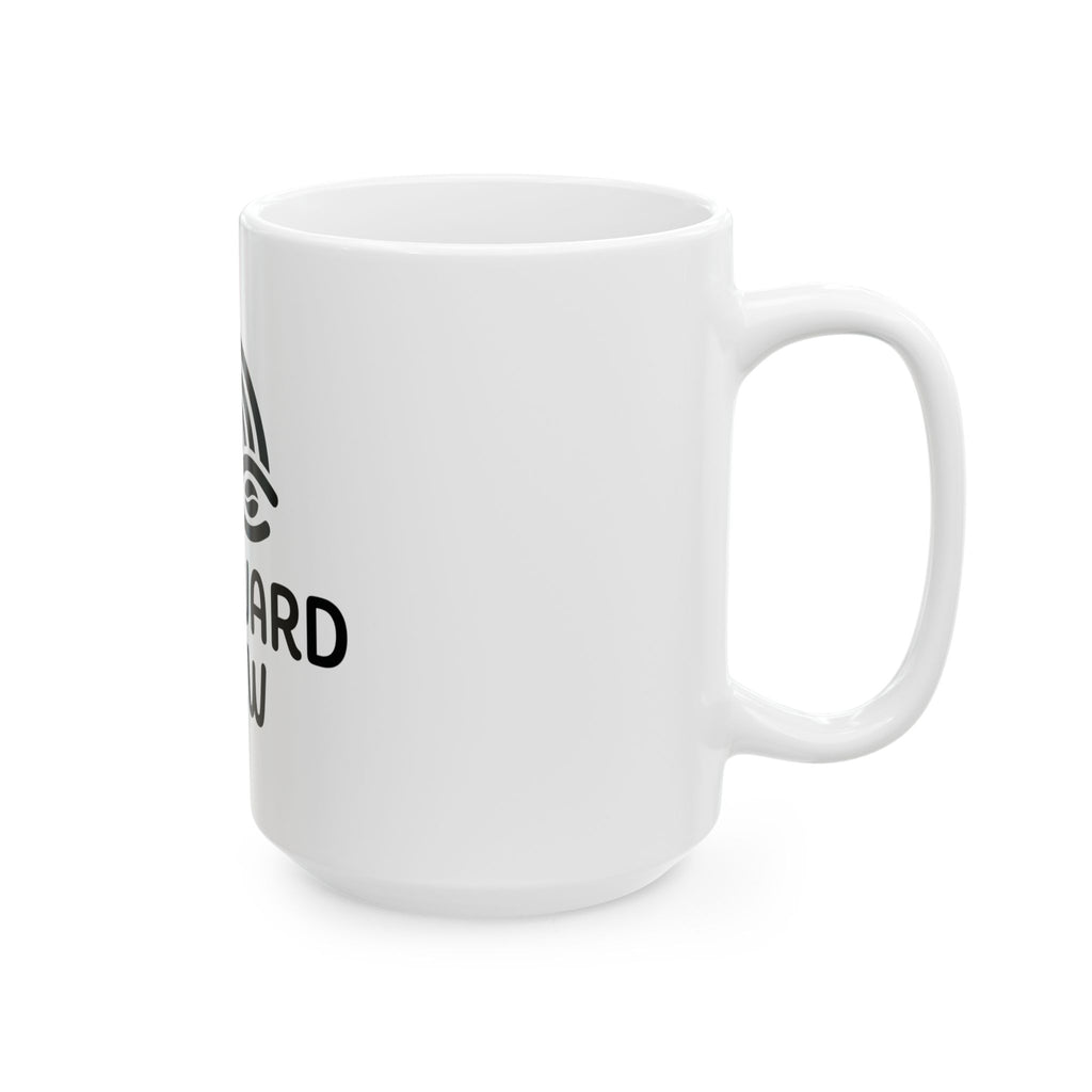 Westward Brew Ceramic Mug – Coffee Lover Mug with Retro Wave Logo (11oz & 15oz)