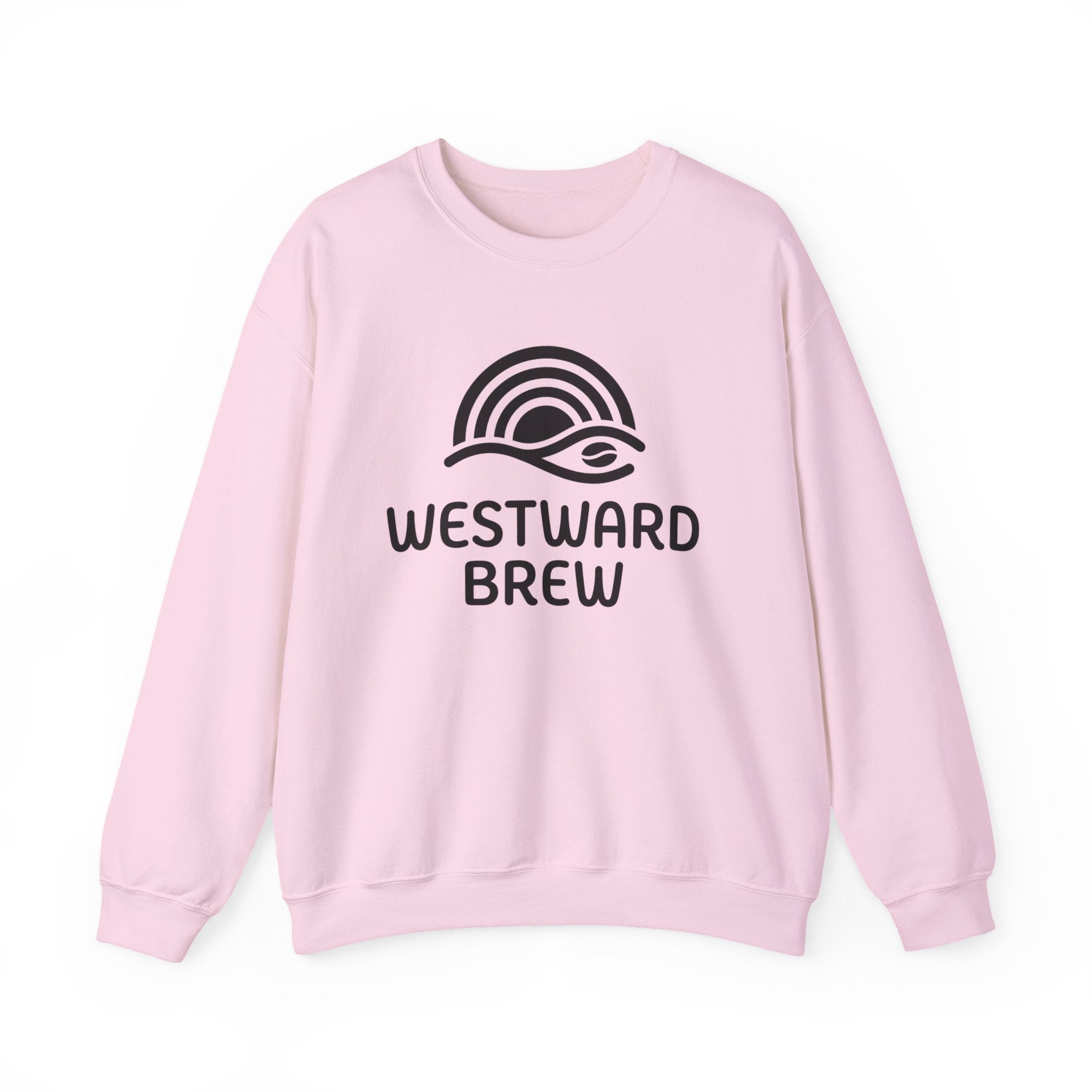 Westward Brew Crewneck Sweatshirt — Coastal Coffee Logo Pullover
