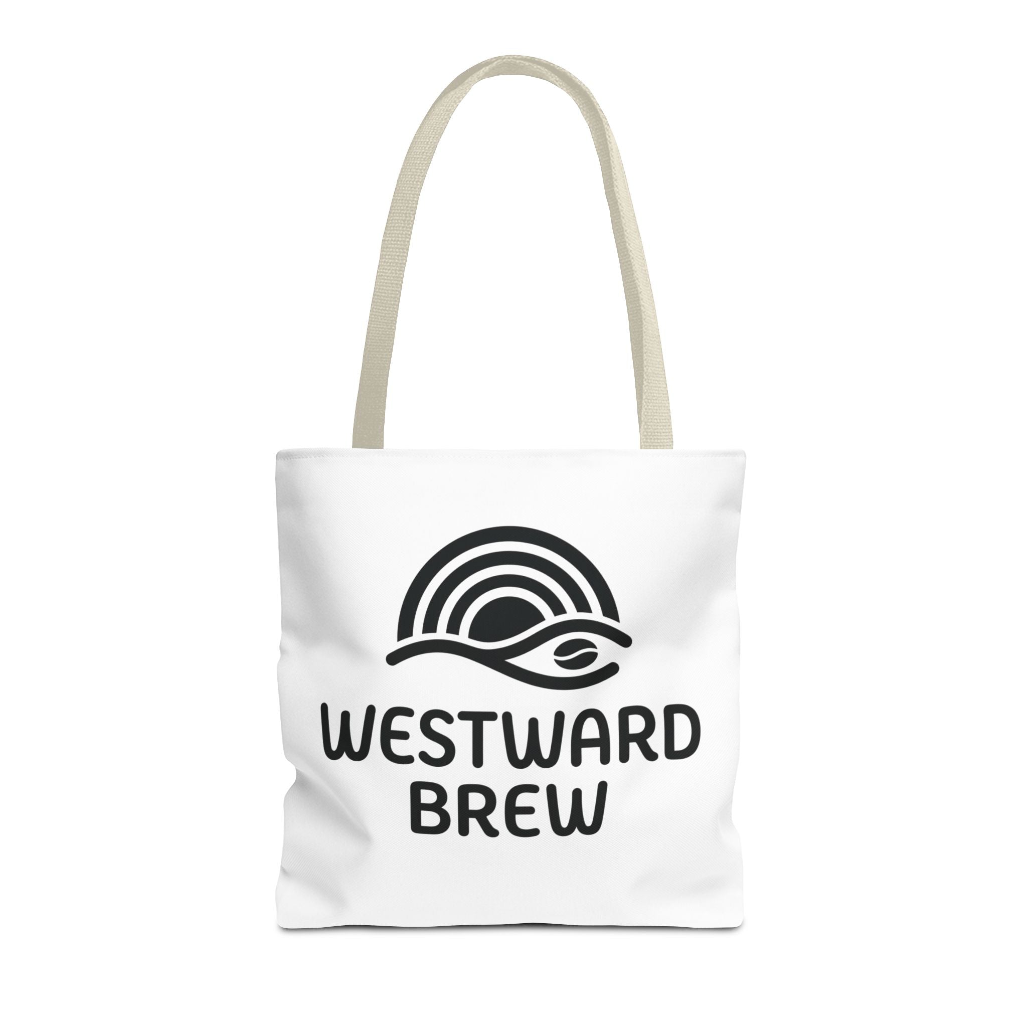 Westward Brew Logo Tote Bag – Coastal Coffee Canvas Tote