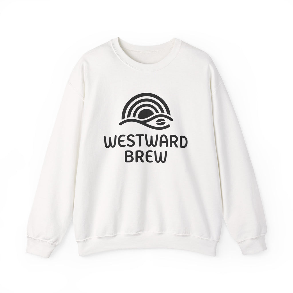 Westward Brew Crewneck Sweatshirt — Coastal Coffee Logo Pullover