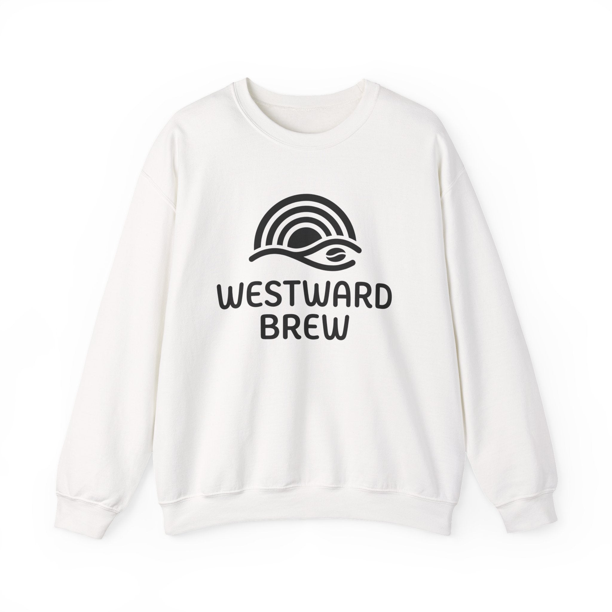 Westward Brew Crewneck Sweatshirt — Coastal Coffee Logo Pullover