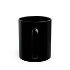 Westward Brew Coffee Mug — Black Ceramic 11oz/15oz with Retro Wave Logo