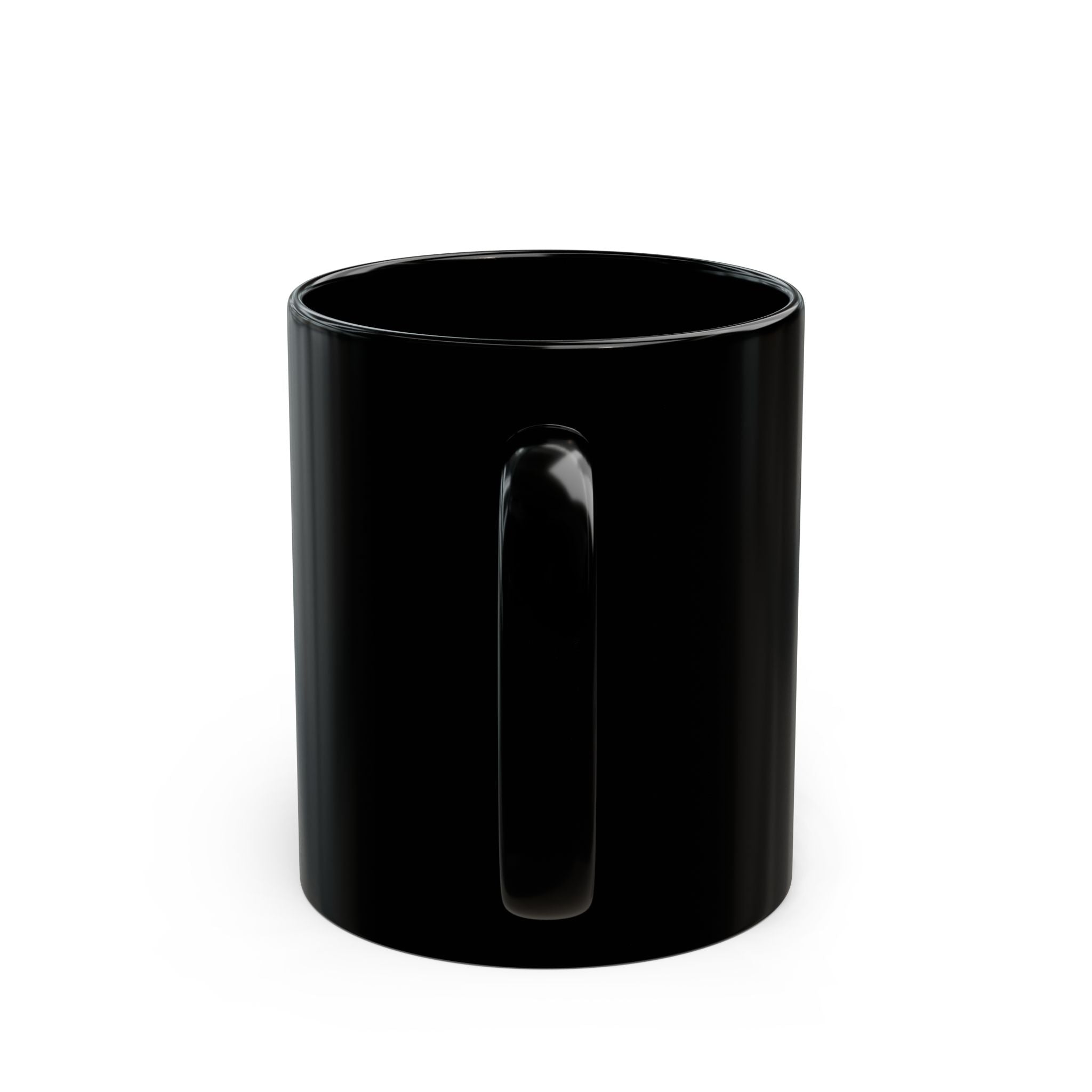 Westward Brew Coffee Mug — Black Ceramic 11oz/15oz with Retro Wave Logo