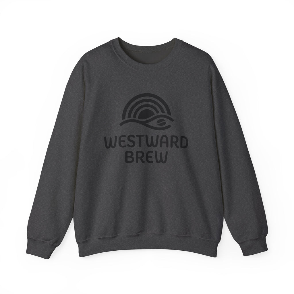 Westward Brew Crewneck Sweatshirt — Coastal Coffee Logo Pullover