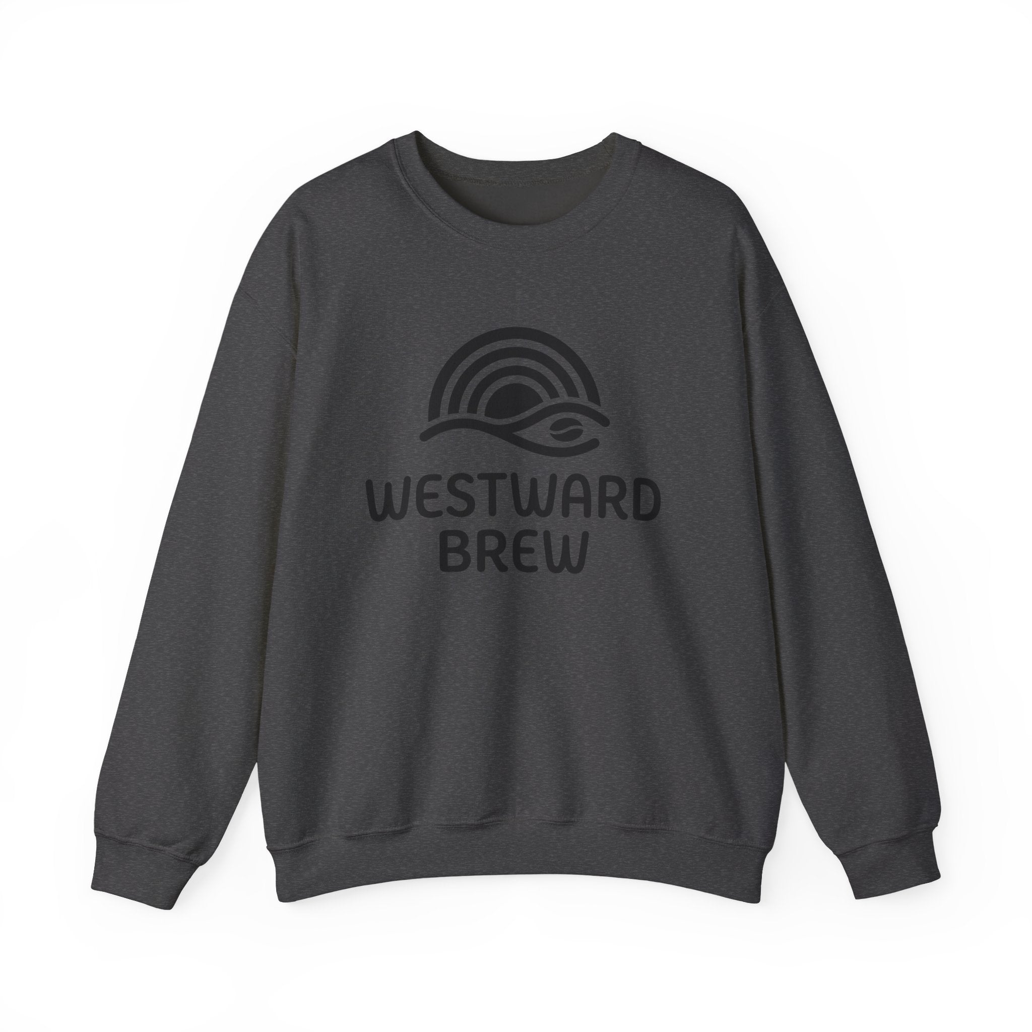 Westward Brew Crewneck Sweatshirt — Coastal Coffee Logo Pullover