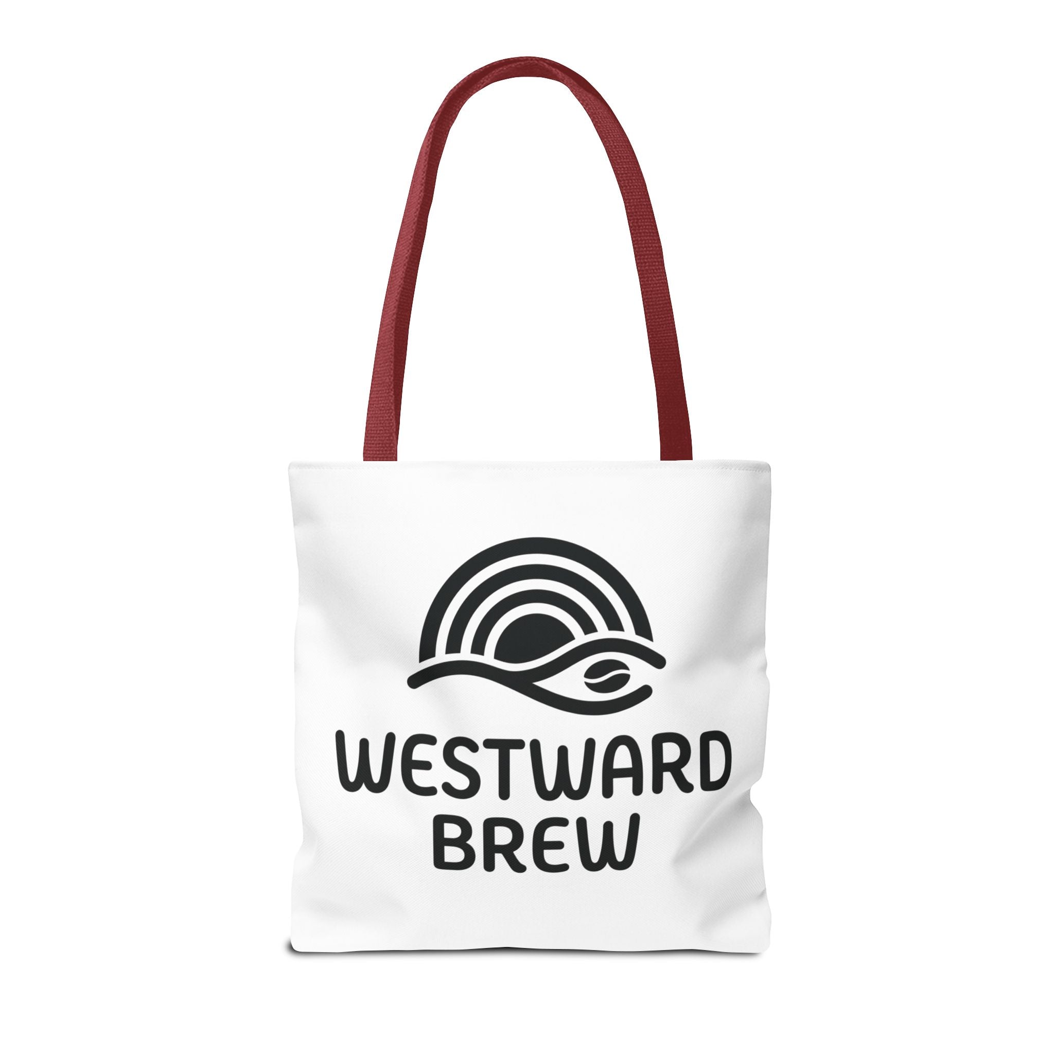 Westward Brew Logo Tote Bag – Coastal Coffee Canvas Tote