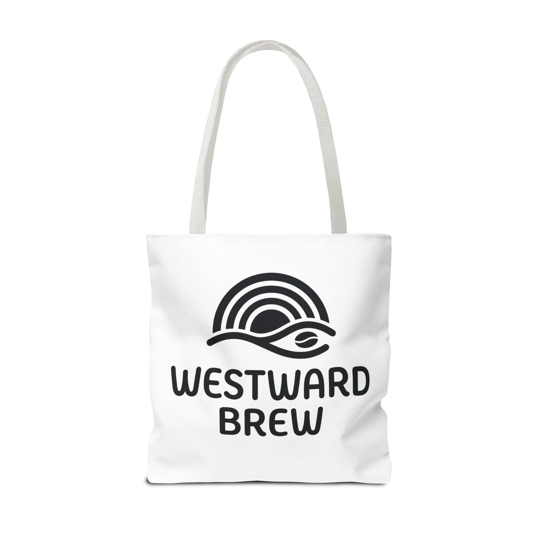 Westward Brew Logo Tote Bag – Coastal Coffee Canvas Tote